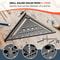 Aluminum Alloy Triangle Ruler, Miter Square Angle Protractor, Woodworking Measuring Ruler, Triangular Metric Angle Gauge