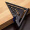 Aluminum Alloy Triangle Ruler, Miter Square Angle Protractor, Woodworking Measuring Ruler, Triangular Metric Angle Gauge
