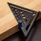 Aluminum Alloy Triangle Ruler, Miter Square Angle Protractor, Woodworking Measuring Ruler, Triangular Metric Angle Gauge