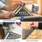Aluminum Alloy Triangle Ruler, Miter Square Angle Protractor, Woodworking Measuring Ruler, Triangular Metric Angle Gauge