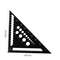 Aluminum Alloy Triangle Ruler, Miter Square Angle Protractor, Woodworking Measuring Ruler, Triangular Metric Angle Gauge