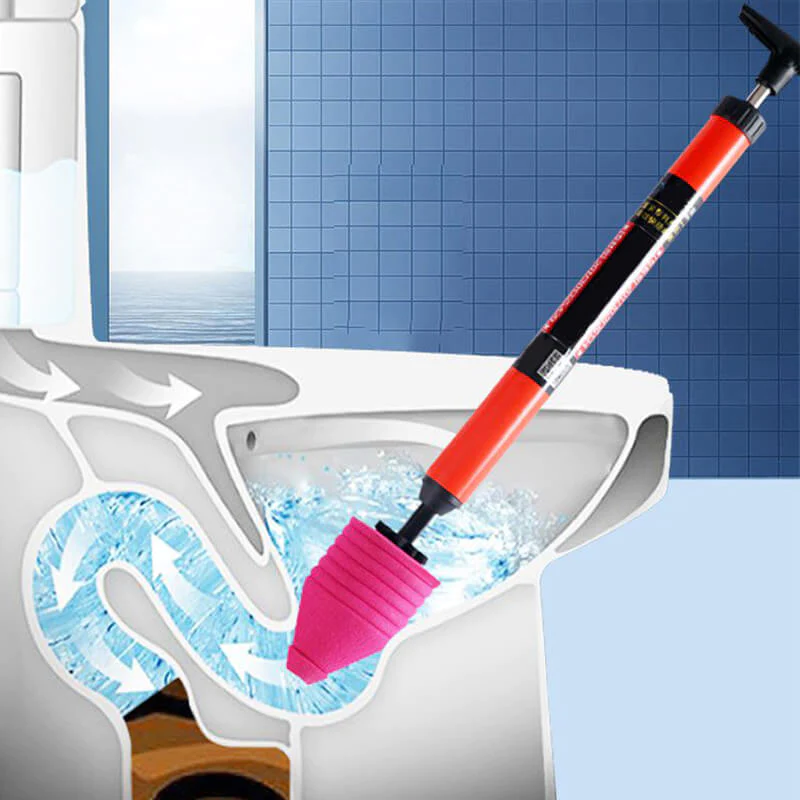 Silicone Toilet Sewer Dredging Plunger, High Pressure One Shot Pipe Unblock, Quick Household Drain Cleaner