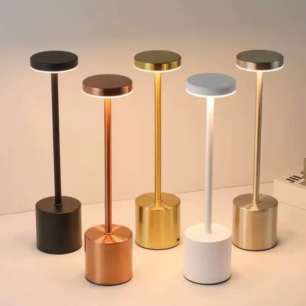 Cordless LED Table Lamp, Color Light Dimming, Bar Atmosphere Light for Outdoor, Restaurant Ambient Lighting