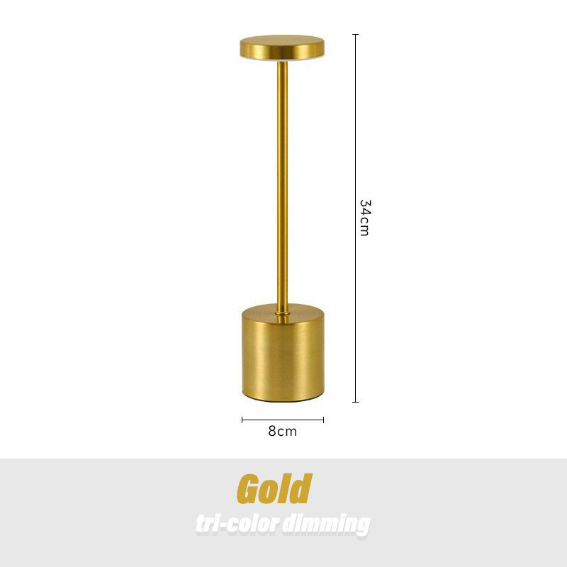 Cordless LED Table Lamp, Color Light Dimming, Bar Atmosphere Light for Outdoor, Restaurant Ambient Lighting