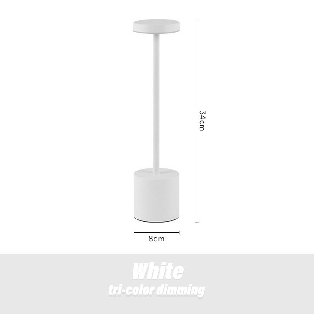 Cordless LED Table Lamp, Color Light Dimming, Bar Atmosphere Light for Outdoor, Restaurant Ambient Lighting