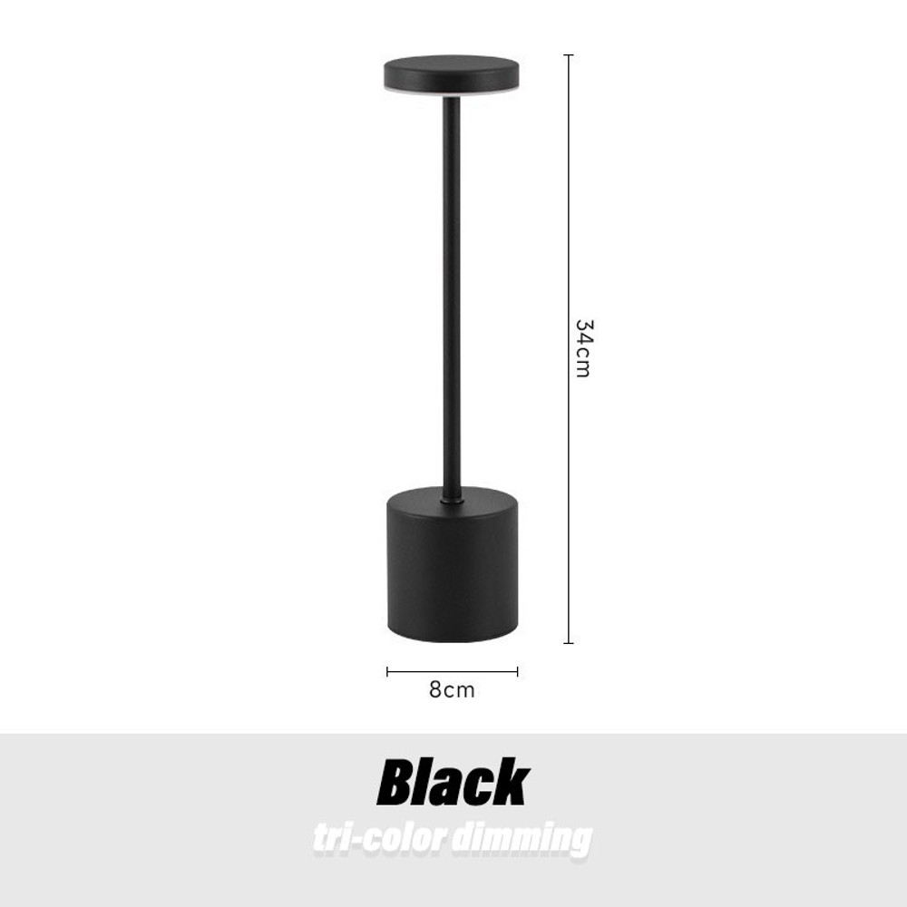 Cordless LED Table Lamp, Color Light Dimming, Bar Atmosphere Light for Outdoor, Restaurant Ambient Lighting