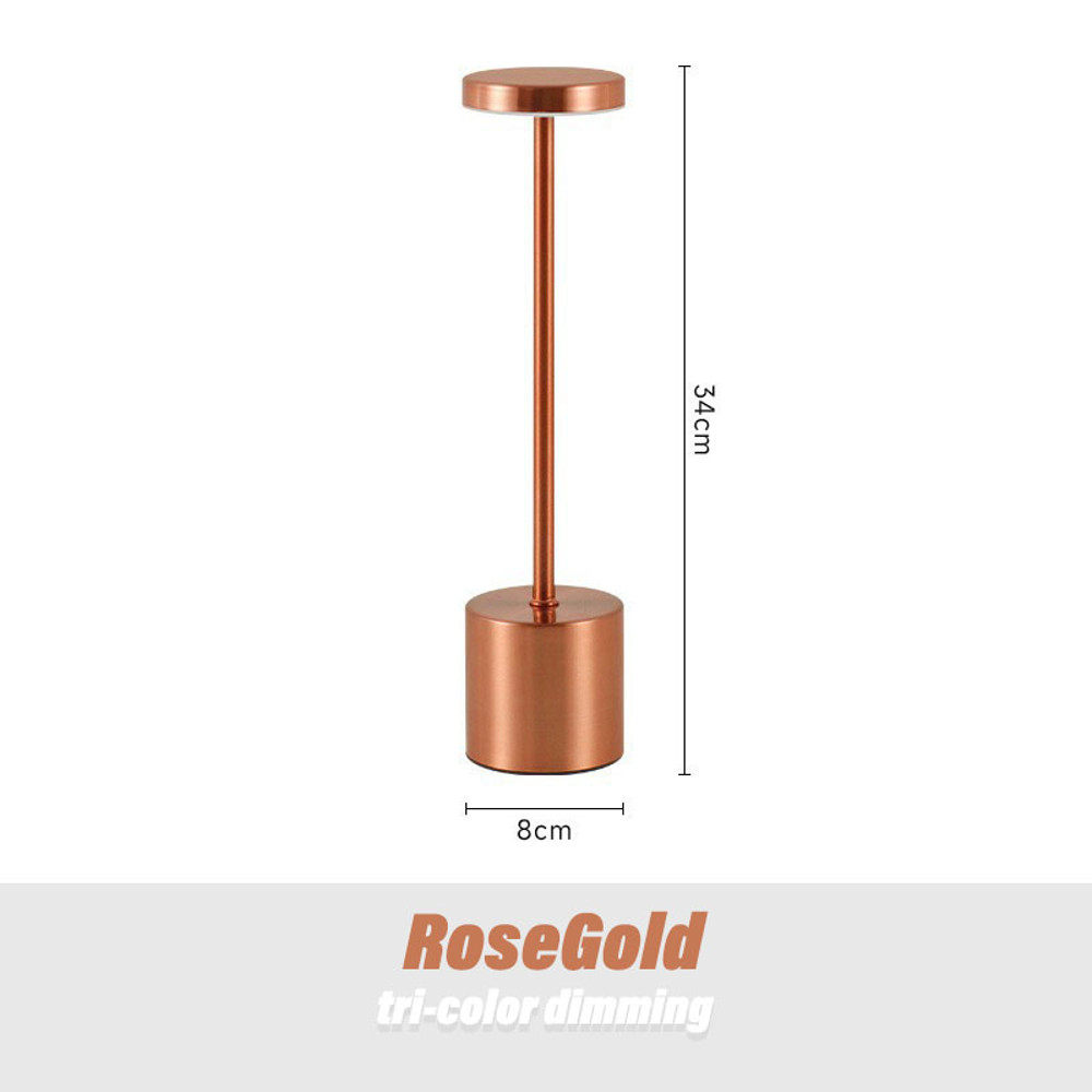 Cordless LED Table Lamp, Color Light Dimming, Bar Atmosphere Light for Outdoor, Restaurant Ambient Lighting