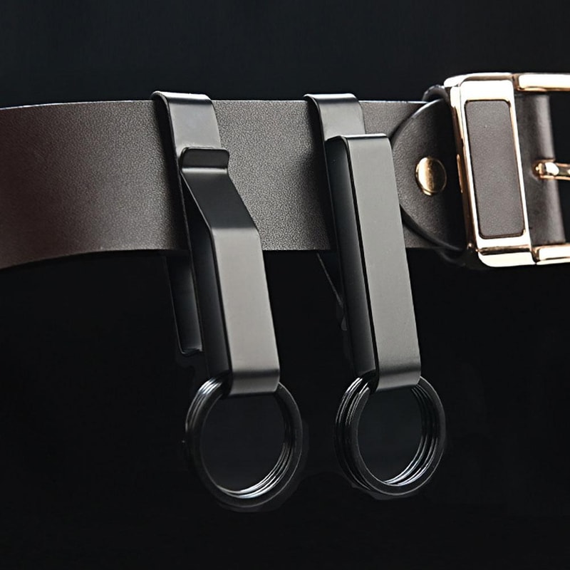 Outdoor Buckle Keychain, Stainless Steel Waist Hook, Buckle Key Clip, Hanging Car Key, Bag Strap Tools