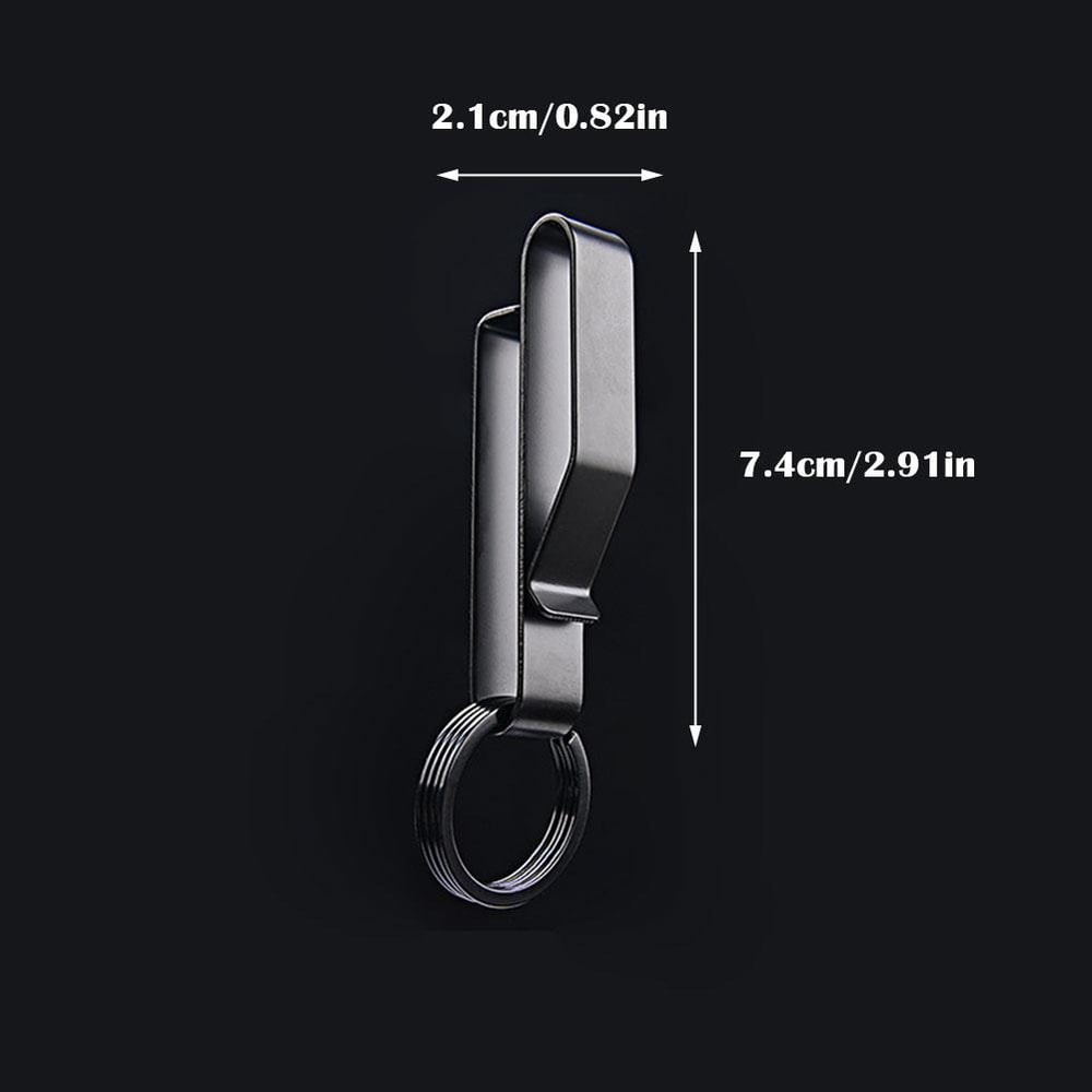 Outdoor Buckle Keychain, Stainless Steel Waist Hook, Buckle Key Clip, Hanging Car Key, Bag Strap Tools