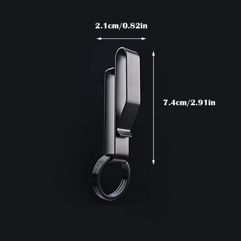 Outdoor Buckle Keychain, Stainless Steel Waist Hook, Buckle Key Clip, Hanging Car Key, Bag Strap Tools