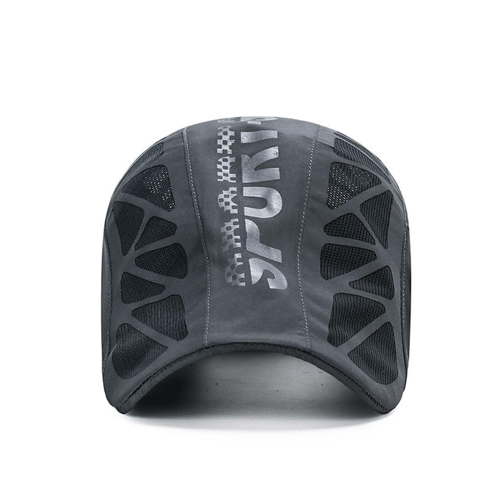 Men's Summer Alphabet Sport Hat, Quick Dry Mesh Shade Cap, Breathable Outdoor Sunscreen Hat