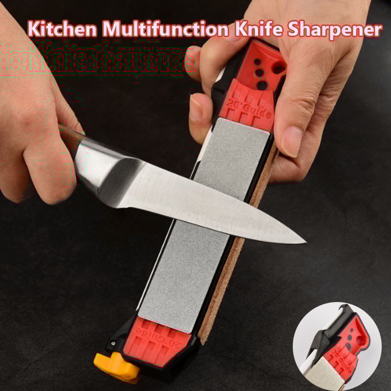 Diamond Whetstone Knife Sharpener, Multi-functional Ceramic Hone, Kitchen Knife Sharpening Stone, Kitchen Accessories