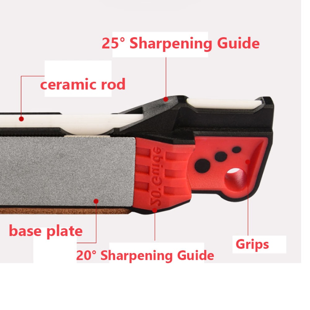 Diamond Whetstone Knife Sharpener, Multi-functional Ceramic Hone, Kitchen Knife Sharpening Stone, Kitchen Accessories