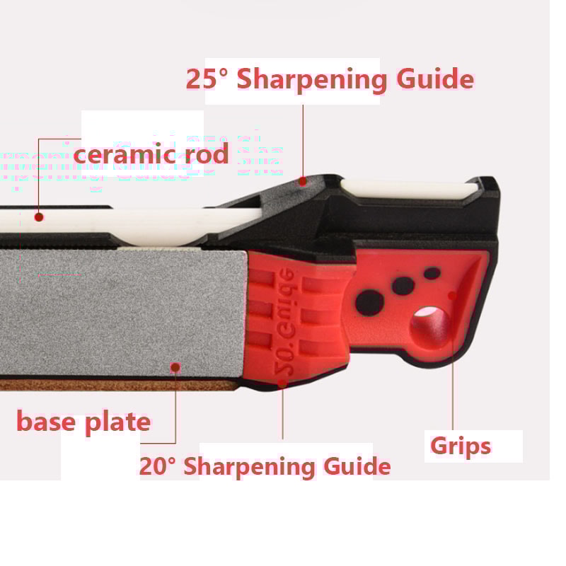 Diamond Whetstone Knife Sharpener, Multi-functional Ceramic Hone, Kitchen Knife Sharpening Stone, Kitchen Accessories