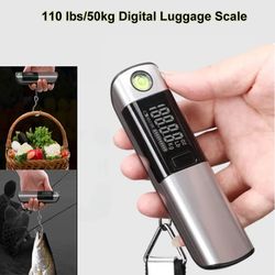 multifunctional electronic scale, portable lcd travel luggage scale, hanging weighs scale with tape measure