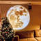 Moon Earth Projection Lamp, USB Ceiling Atmosphere Light, 3D Space Night Light for Bedroom Decor