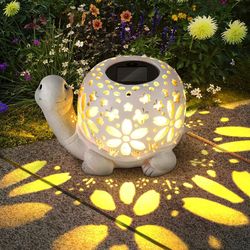 unique female solar outdoor statue with light, garden statue for mom, perfect birthday gift for spring decoration