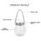 Outdoor String Lights For Garden Patio Yard Tree Solar Cracked Glass Jar Lamp Waterproof Warm White