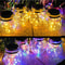 Outdoor String Lights For Garden Patio Yard Tree Solar Cracked Glass Jar Lamp Waterproof Warm White