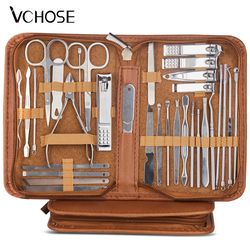 professional nail scissors grooming kit stainless steel manicure set, pedicure kit, beauty tools cutters nail care