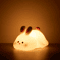 Touch Silicone Nightlights USB Rechargeable LED Night Light Cute Panda Sheep Rabbit Bedroom Decor L 6