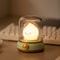 USB Rechargeable Portable Cartoon Table Lamp, Mini Desktop LED Cute Night Lamp, Creative Candlelight Lamp for Coffee Bar