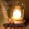 USB Rechargeable Portable Cartoon Table Lamp, Mini Desktop LED Cute Night Lamp, Creative Candlelight Lamp for Coffee Bar