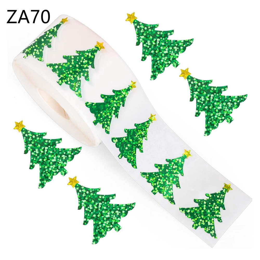Christmas Tree Sticker Reel, Children's Toy Stickers, Waterproof Packaging Sticker Labels, Christmas Decorations