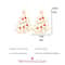 Creative Jewelry, Christmas Colored Zircon, Women's Simple and Fashionable Earrings, Holiday Gift