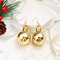 Christmas Snowflake Star Ball Shaped Bulb Earrings Hook For Women Ear Dangle Drop Xmas Fashion Party Jewelry Gift