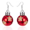 Christmas Snowflake Star Ball Shaped Bulb Earrings Hook For Women Ear Dangle Drop Xmas Fashion Party Jewelry Gift