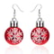 Christmas Snowflake Star Ball Shaped Bulb Earrings Hook For Women Ear Dangle Drop Xmas Fashion Party Jewelry Gift