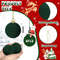 Plush Flocked Hanging Balls For Holiday Decor Velvet Christmas Tree Ornaments Christmas Decoration  4