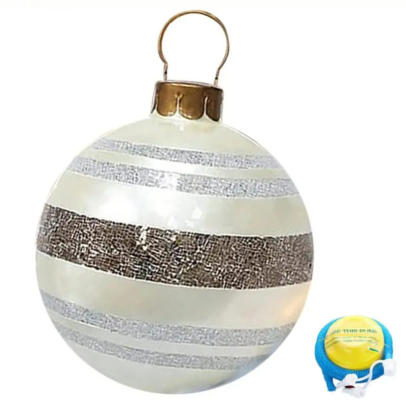Outdoor Christmas Inflatable Ball Giant Big Tree Decoration Toy Large Decor Ornament Without Light 6