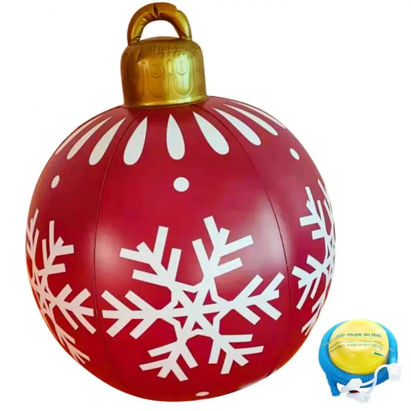 Outdoor Christmas Inflatable Ball Giant Big Tree Decoration Toy Large Decor Ornament Without Light 7