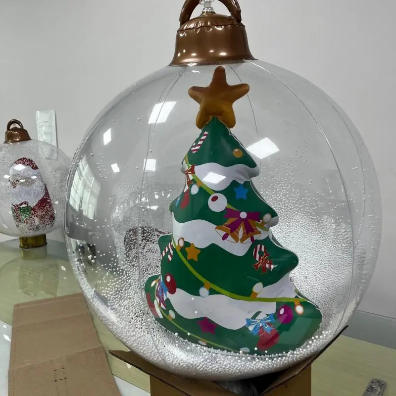 Outdoor Christmas Inflatable Ball Giant Big Tree Decoration Toy Large Decor Ornament Without Light 8
