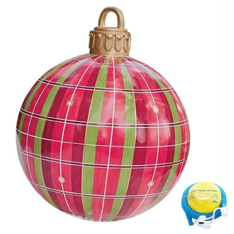 Outdoor Christmas Inflatable Ball Giant Big Tree Decoration Toy Large Decor Ornament Without Light 14