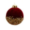 Red Christmas Balls Ornaments Red Glitter Sequin Velvet Christmas Tree Hanging Balls for Home Wedding Party Decor