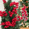 Cherry Stamen For Home Decor Christmas Decoration Red Berry Branches Wedding Wreath Flowers Accesso 1