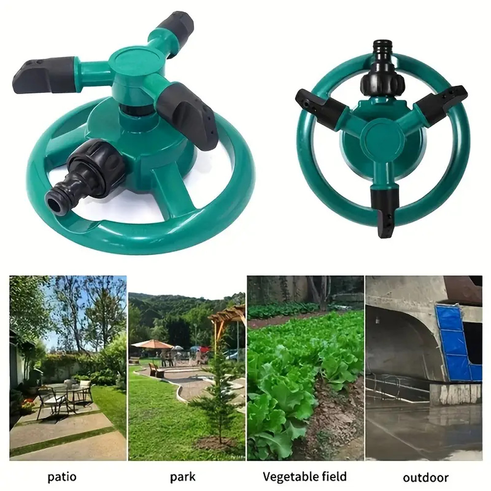 Rotating Water Spray Garden Lawn Automatic Sprinkler Garden Sprinkler Nozzle 360 Degree Automatic W 7