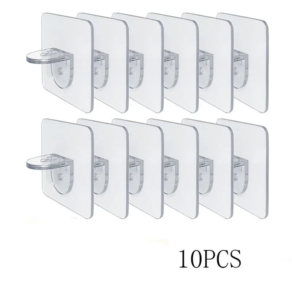 Sticky Kitchen Cabinet Divider Brackets, Anti Side Slip Layer Support Brackets, Wardrobe Divider Brackets Non Marking