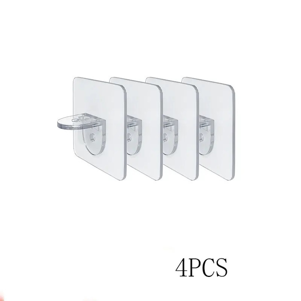 Sticky Kitchen Cabinet Divider Brackets, Anti Side Slip Layer Support Brackets, Wardrobe Divider Brackets Non Marking