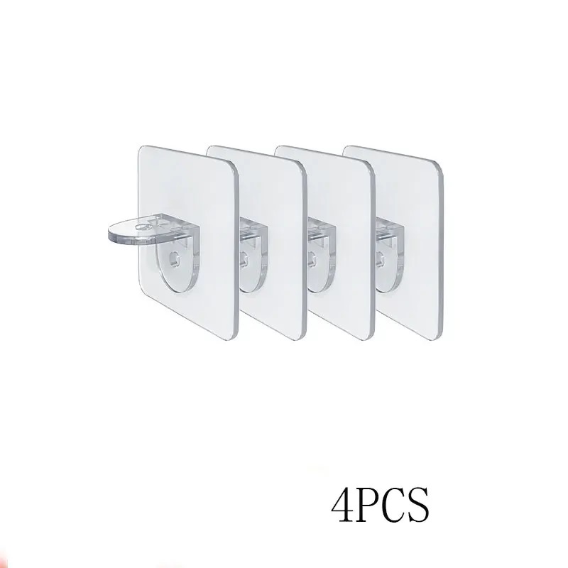 Sticky Kitchen Cabinet Divider Brackets, Anti Side Slip Layer Support Brackets, Wardrobe Divider Brackets Non Marking