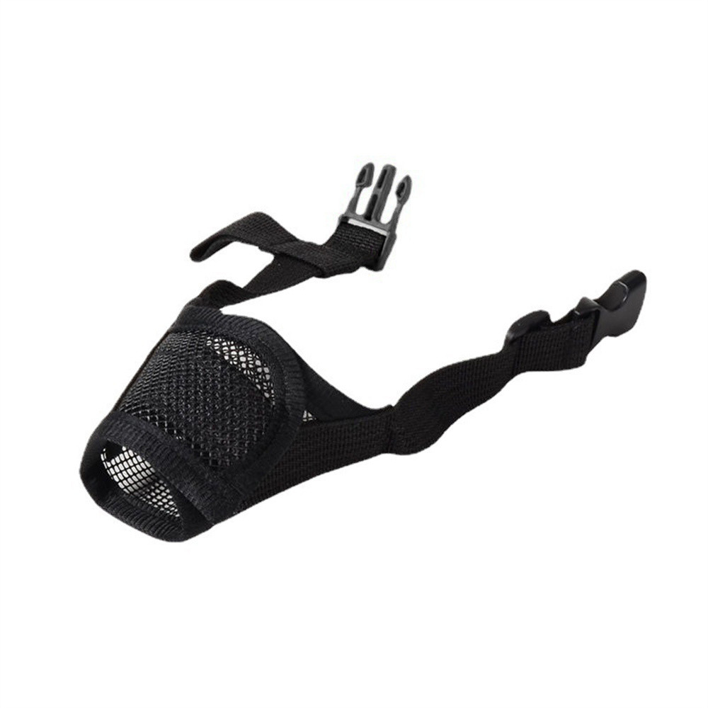 Mesh Breathable Pet Mouth Cover Muzzle Adjustable Anti Barking Dog Muzzle For Dogs Anti Biting Muzz 4