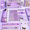 Cinnamoroll School Supplies Sanrio Kuromi Stationery Set My Melody Rulers Study Pencils Erasers Gif 1