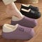 New Style Heeled Indoor Home Thick Sole Womens Slippers Winter NonSlip Fleece Lined Warm Slippers 1