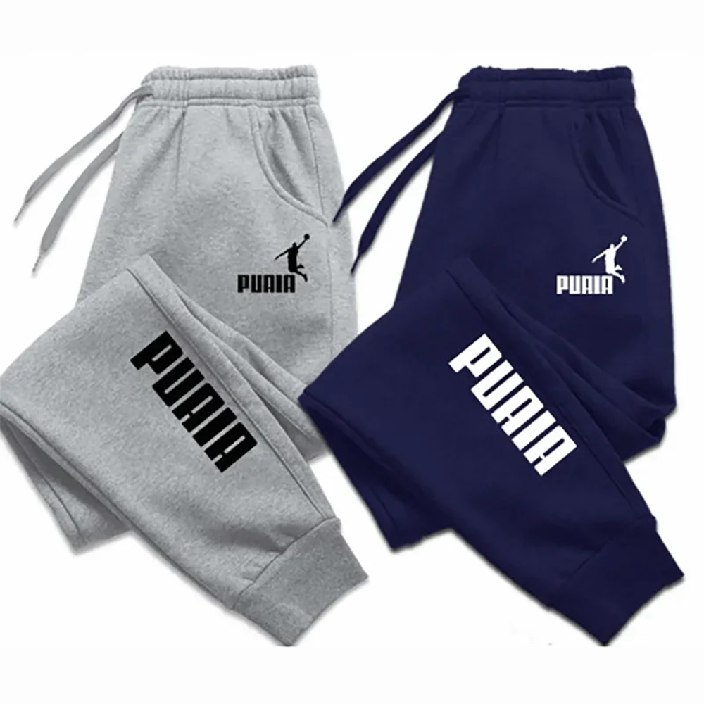 Fitness Loose Fit Clothing Mens Pants Autumn Winter Sport Jogging Trousers Solid Color Streetwear P 0