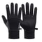 Touch Screen Fleece Gloves, Black Winter Warm, Full Fingers Waterproof, Cycling, Outdoor Sports, Running, Motorcycle