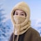 Hood Thermal Winter Balaclava, Soft Solid Color Cycling Cap, Keep Warm Ski Mask Hat Women
