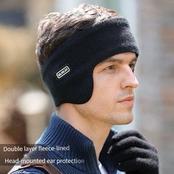 winter earmuffs for women men fashion, solid soft plush ear keep warmer, outdoor earflap protection ear-muffs ear cover